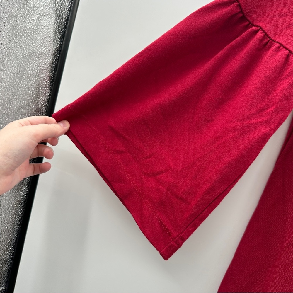 Ingrid & Isabel Maternity Red Flutter 3/4 Sleeve … - image 5